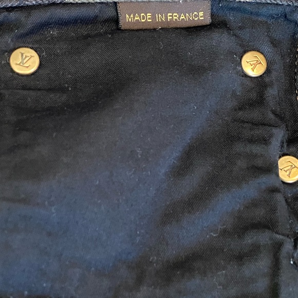 Authentic Louis Vuitton X Supreme jacquard denim  camo pants 5 pockets 32X33 - Picture 6 of 16